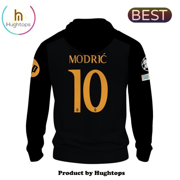 Special Real Madrid Modric 24 25 Home Black Hoodie