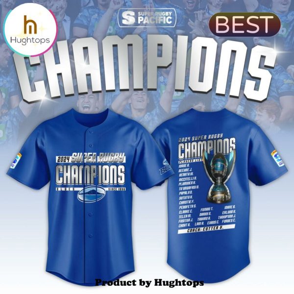 Super Blues Rugby League 2024 Blue Baseball Jersey