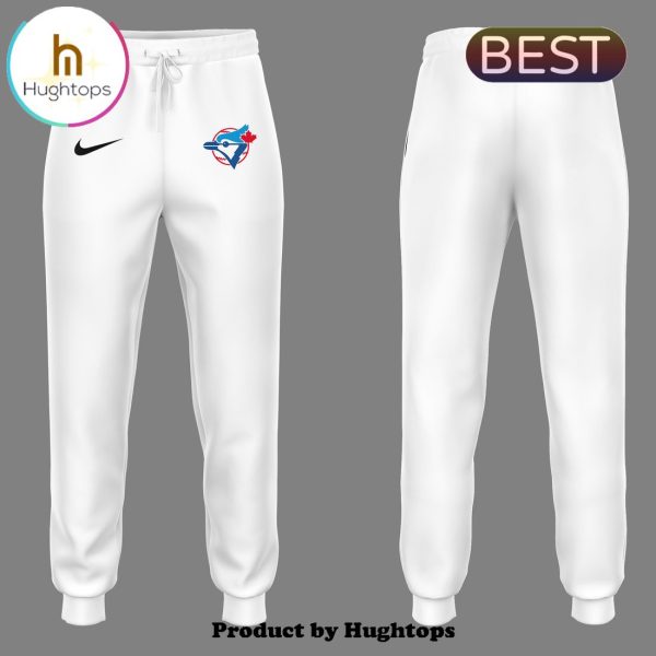 Toronto Blue Jays Baseball MLB White Hoodie, Jogger, Cap