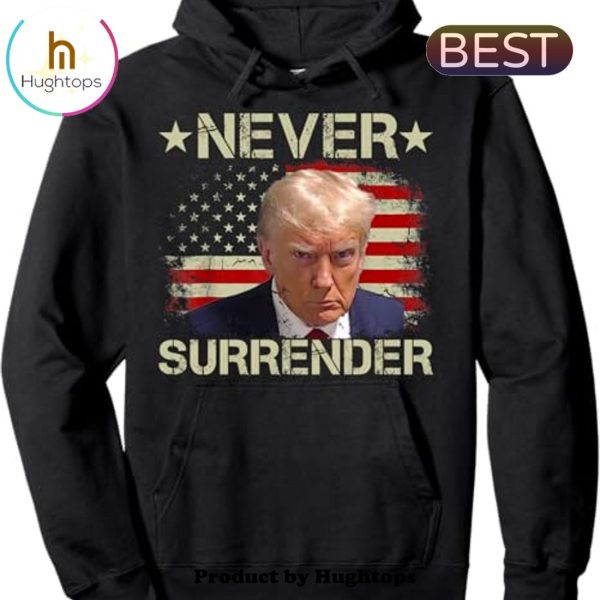 Trump Shot Never Surrender Pro Trump Classic Hoodie