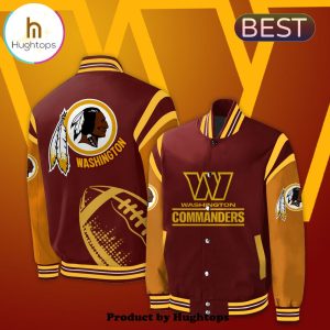 Washington Commanders NFL Collections Red Baseball Jacket